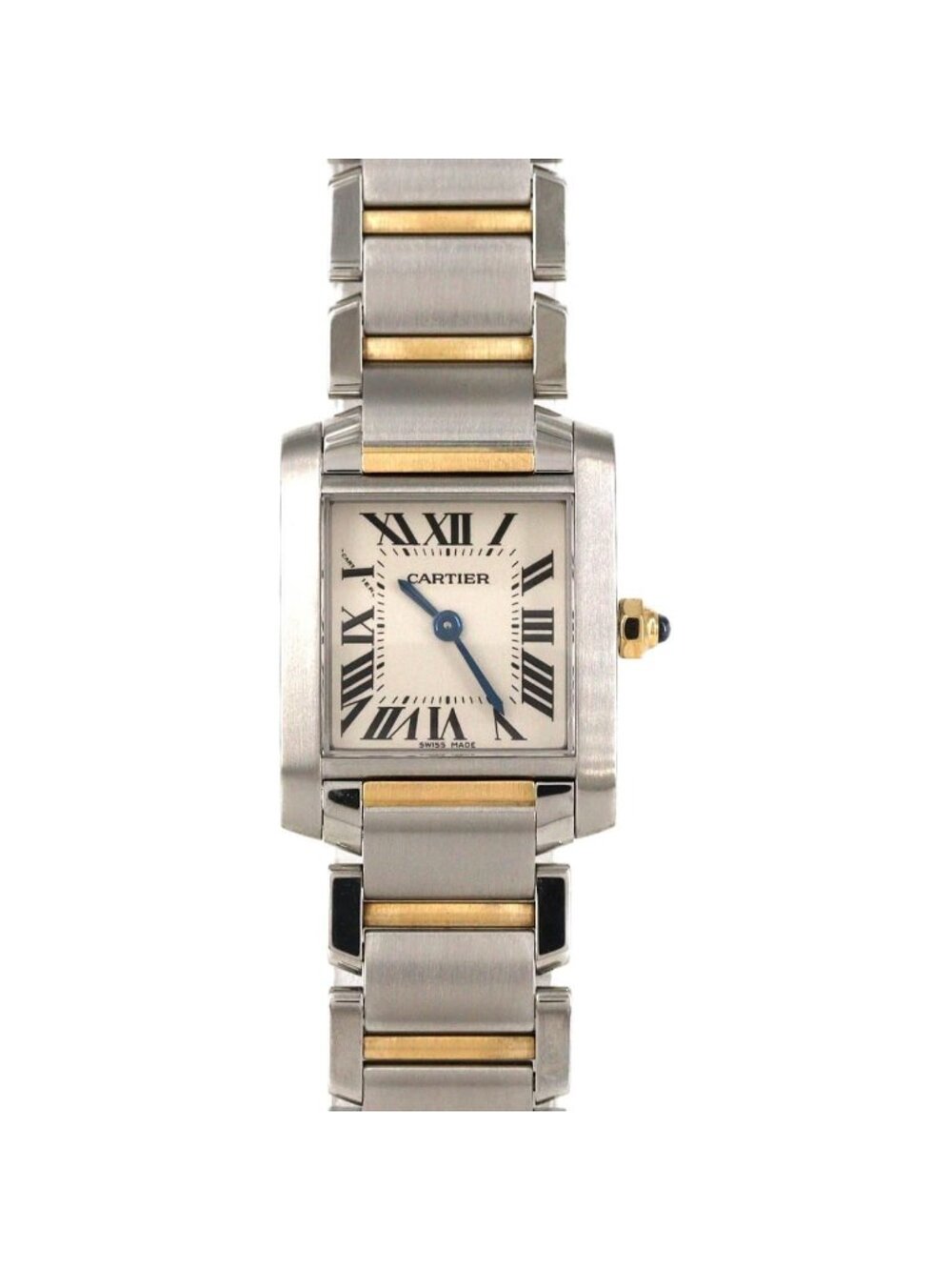 Cartier Tank Francaise SM Stainless Steel Yellow Gold Quartz Watch